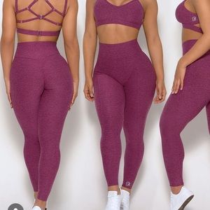 bombshell peach booty leggings